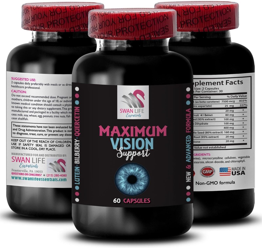 Crisp detail - EYE VISION SUPPLEMENT - Sharp focus, Eye support, Clarity boost, Bright details, Focus advantage, Visual clarity, Focus lens, Precision focus, Better sight 1 Bottle 60 Capsules