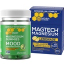 NATURAL STACKS Magtech Magnesium Drink Mix + Mood Magnesium Gummis Bundle - 4 Formen von Magnesium - Gehirngesundheit, Relaxation & Stress Support* - 35 Servietten