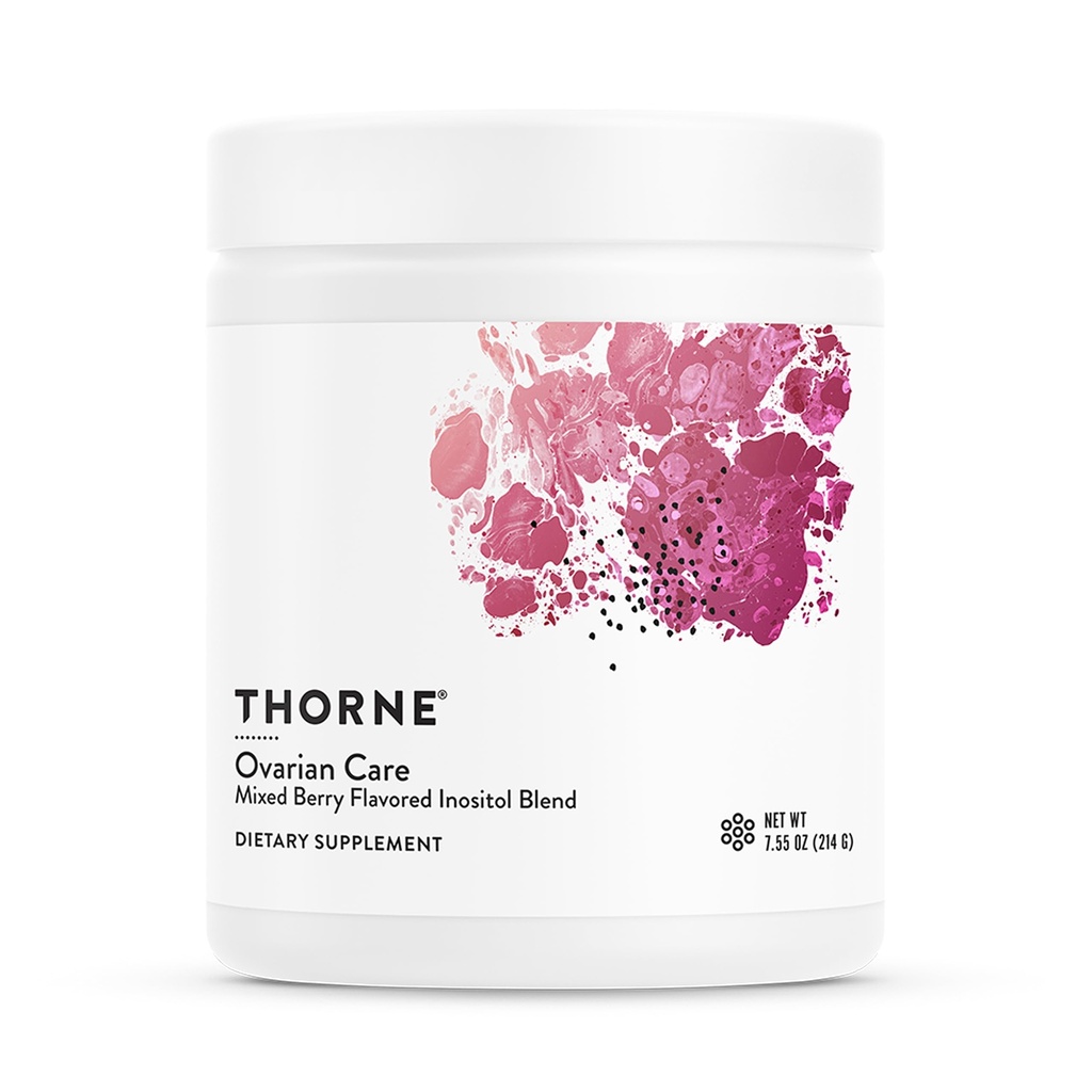 THORNE - Ovarian Care - Frauengesundheit - Inositol, CoQ10, Folate & Polyphenole - Förderung der Gesundheit Ovarian Funktion & Fertilität Gesundheit* - Mischbeere - 7.55 Oz - 60 Servierungen
