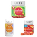OLLY Metabolism Gummy Ringe, Apple Cider Essig, Vitamin B12, Chrom, Energie und Verdauungs-Gesundheit Chewable Supplement (30 Count) und OLLY Beat The Bloat Capsules, Verdauungsunterstützung Enzyme, Beilage für Frauen (25 Count)