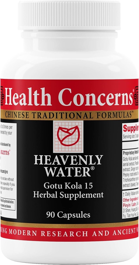 Gesundheit bezieht sich auf himmlisches Wasser – Menstrual Cycle & PMS Relief für Frauen – Menopause Unterstützung – Hormonal Balance – Gotu Kola & Chaste Tree Berry Kräuterergänzung – Chinesische Medizin – 90 Kapseln