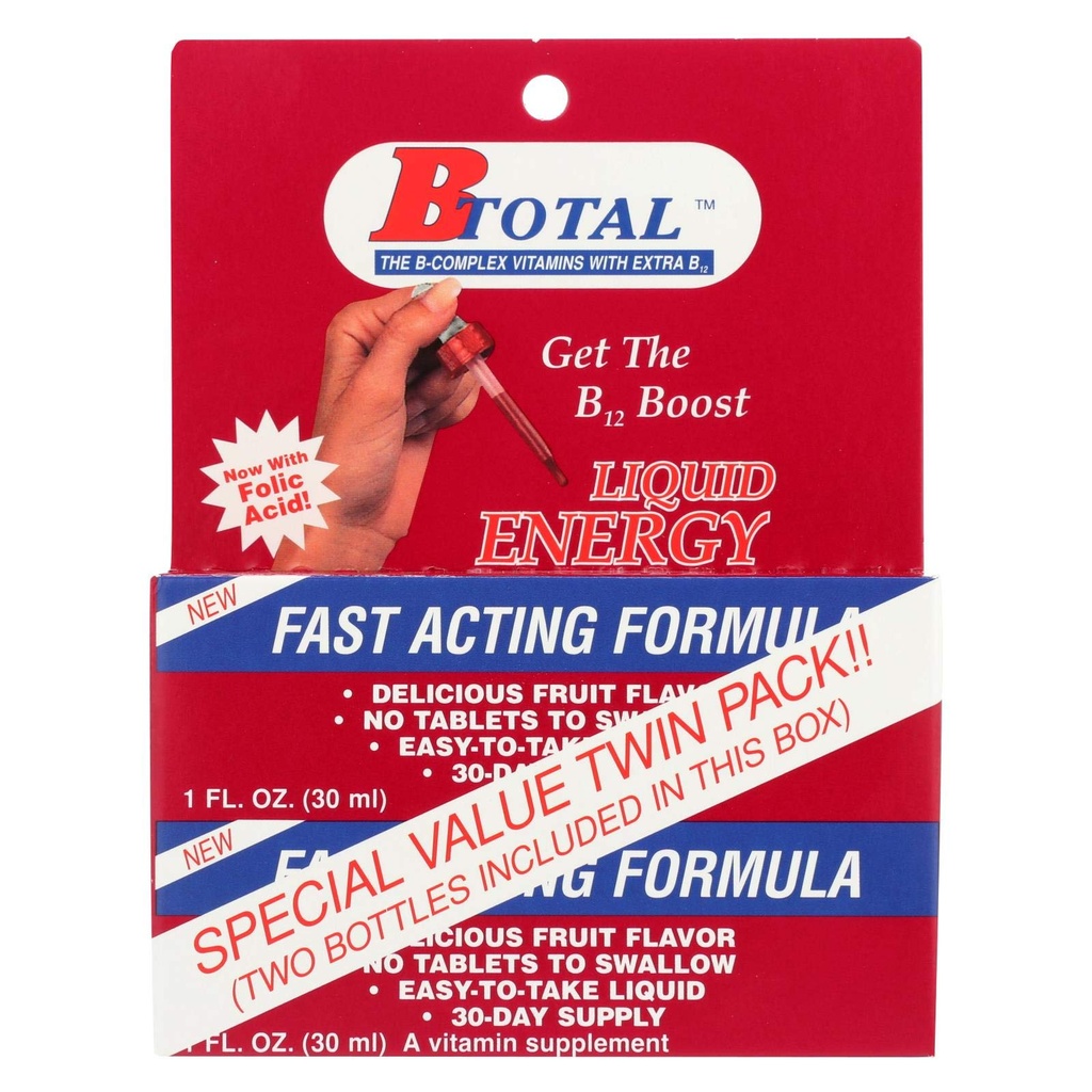 Sublingual Produkte B-Total Twin Pack - 2 fl oz