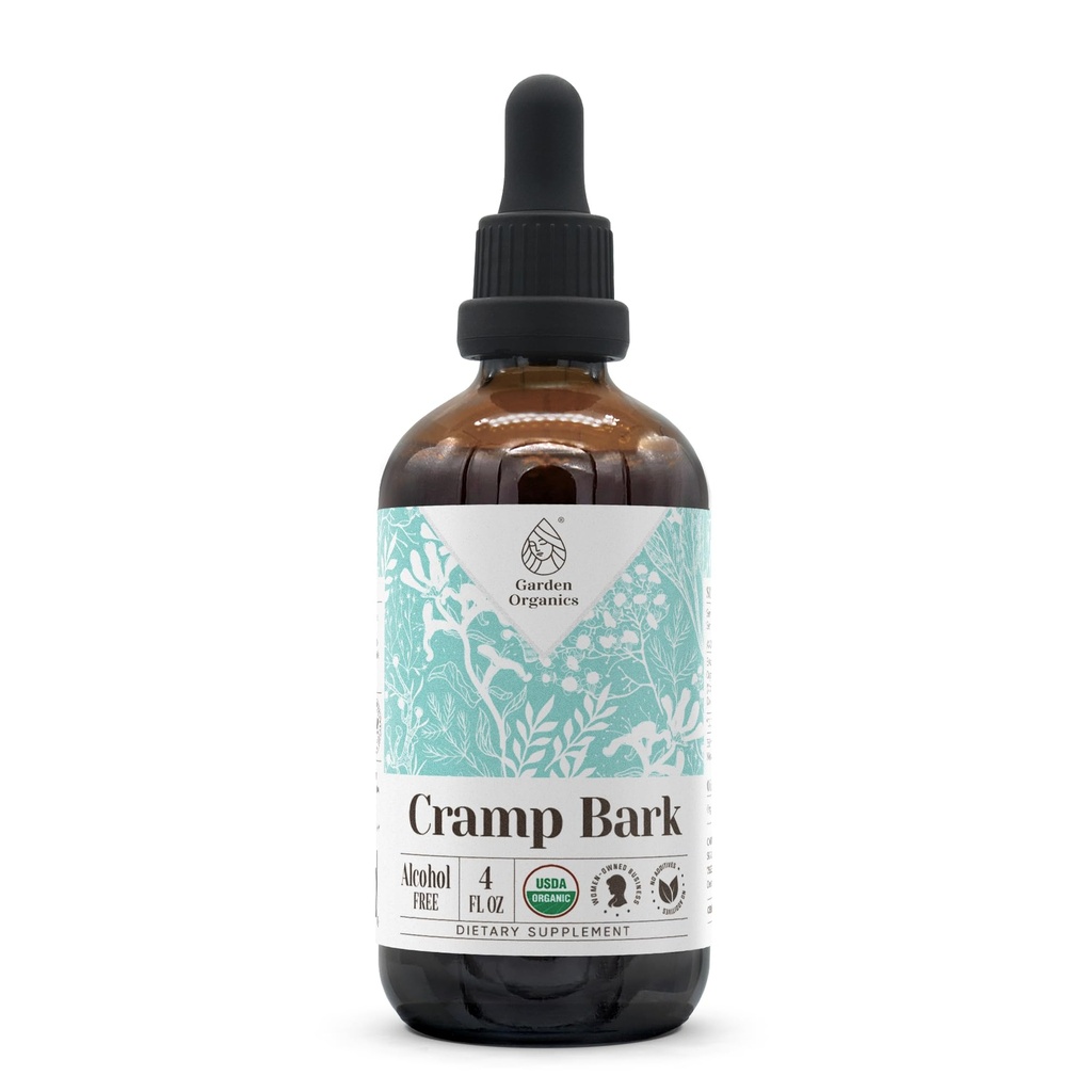 Cramp Bark Alcohol-Free Natural Tincture Extract, Immunsystem Booster, Flüssigkeitstropfen Hergestellt aus 100% Cramp Bark (Viburnum opulus) Getrocknete Bark (4 fl oz)