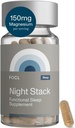 FOCL Restful Night Magnesium Sleep Supplement - Natural Sleep Aid, Melatonin Free, No Grogginiess, Calm - Magnesium Supplement für restauratives Schlafen mit Ashwagandha - Vegan, Non GMO, Cruelty Free