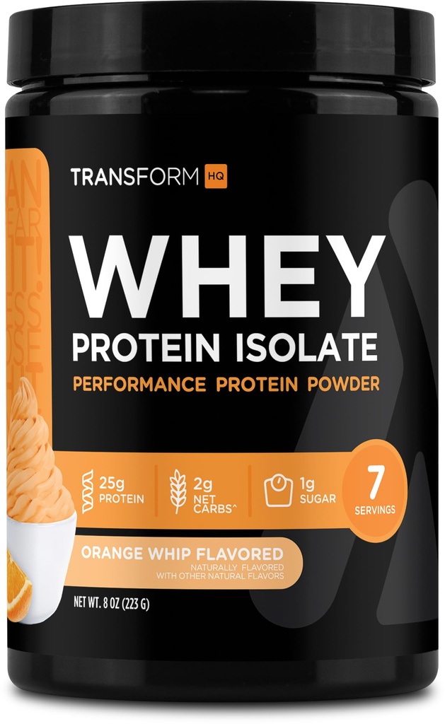 Über uns Whey Protein Isolate (WPI) Orange Whip Flavored 7 Servierungen - Preformance Protein Powder