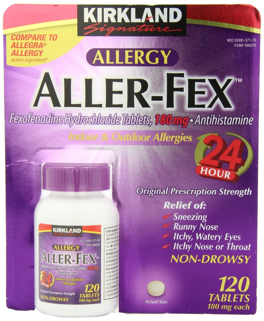 Kirkland Signature Aller-Fex 180mg 120 Tabs