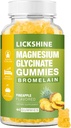 1 Pack Magnesium Glycinate Gummie 1000mg, Kalzium, Kalium, Bromelain, Vitamin D, B6, CoQ10 Ergänzung für Entspannung, ruhige Stimmung, Stress Relief und Schlaf für Erwachsene & Kinder, 60 Zähler