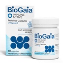 BioGaia Protectis Immune Active Probiotic | Probiotic + Vitamin D | Unterstützt Immun-, Verdauungs- und Gesamtgesundheit | Probiotics für Männer und Frauen | Kapseln | 60 Tage Versorgung
