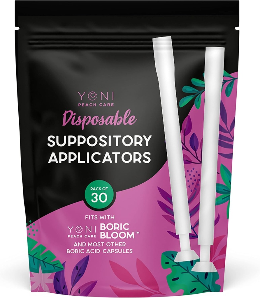 Vaginal Suppository Applicator (30 pack) - Einweg-Suppositorien-Applikator für Damen - Passt alle Standard-Größe Kapseln, Pillen & Tablets - Weicher Tipp für Komfort & Einfaches Einfügen - individuell gepackt