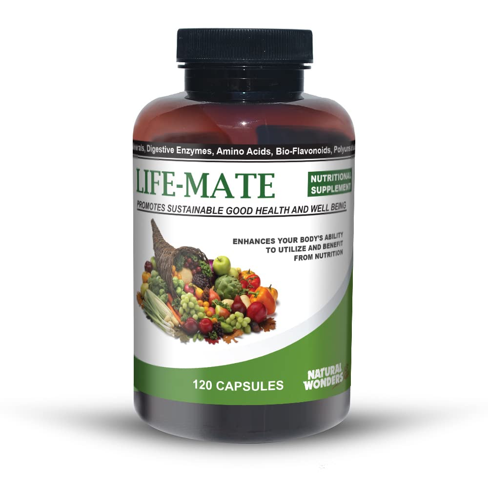Natural Wonders Life Mate – Multivitamin Supplement | Prenatal Multi-Vitamins for Women with Nutritional and Immune Support | Energy Supplements for Men & Women (120 Capsules)