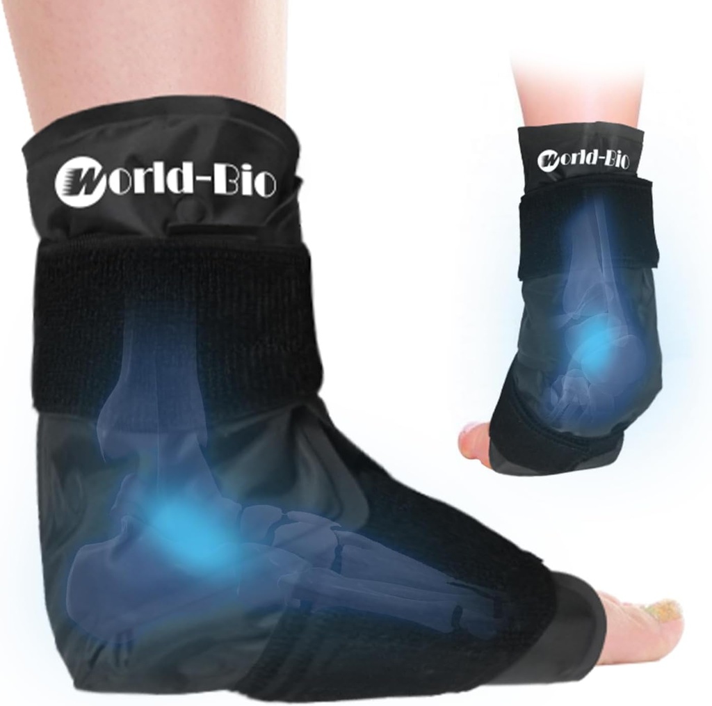 Knöchel-Eis-Pack Wrap für Schwellung, Fuß-Eis-Pack Wrap, Wiederverwendbare Fuß Kalt Cure Wrap für Knöchel, Wurzel, Fersen-Pain Relief, Achilles Tendonitis, Plantar Fasciitis