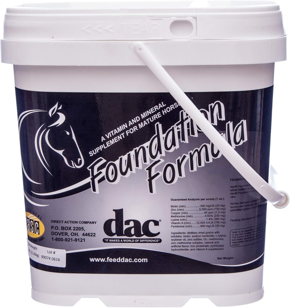 DAC Foundation Formula 5 lb Hoof und Haarergänzung