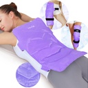 REVIX Extra-Large Back Ice Pack, Wiederverwendbares Gel Kaltkompressen Wrap für Full Back Relief, Ideal für Muskelschmerzen, Müdigkeit, Erholung und Sore Muskeln – Verstellbare Riemen, Lila