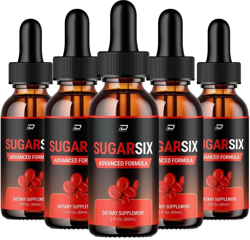 Sugar Six Drops Gesunde Formel - Nahrungsergänzungstropfen - Extra Strength SugarSix Liquid Drops, Sugar Six Drops Bewertungen (5 Pack – 5 Monate Versorgung)