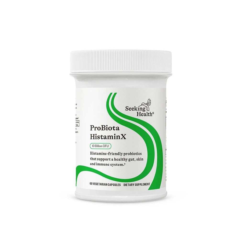 Suche Gesundheit ProBiota HistaminX - Verdauungsergänzung für Gut Health Support - Unterstützung Histamin mit Lactobacillus Plantarum & Lactobacillus Salivarius - Unterstützung Immun- & Hautgesundheit - 60 Kapseln