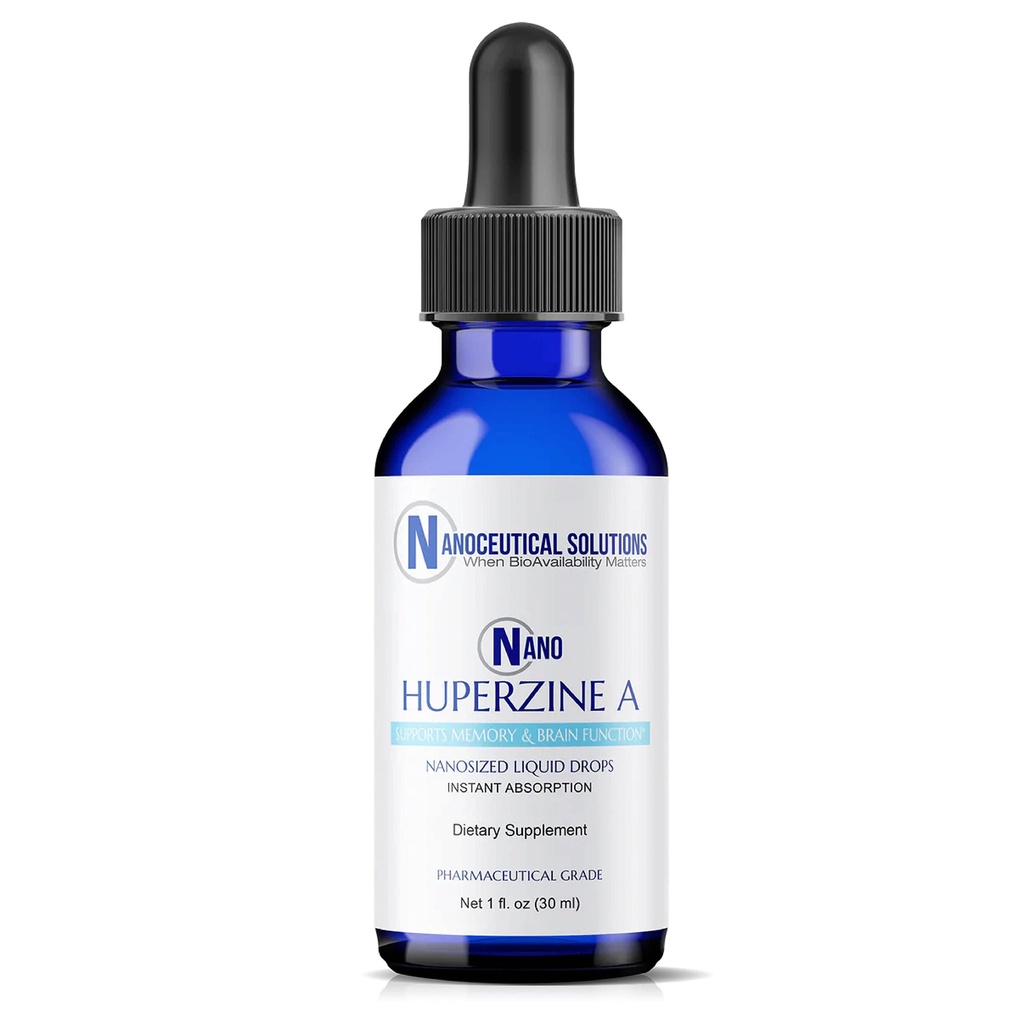 Nano HUPERZINE A | Nanoscale Liquid Particles | Instant Absorption | Aufmerksamkeit, Fokus, Gedächtnis, Psychische Klarheit | Non-GMO GMP Zertifiziert | 30 Servierungen/6000mcg pro Flasche