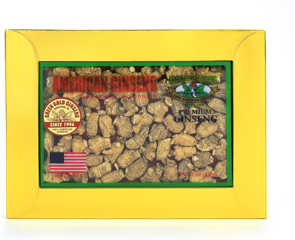 SKU PS 135-3 | Small "Bullet" | American Ginseng Roots from Marathon County, WI | 3oz Box, B06XCL2TQQ