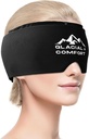 Glacial Comfort Migraine Relief Cap - Kalte Therapie und Kompression für Kopfschmerzen Relief, einstellbar & wiederverwendbar, freigebbar, Odorless, Non-Toxic, Komfortable Fit für alle Kopfgrößen, Muttertag Geschenkidee.