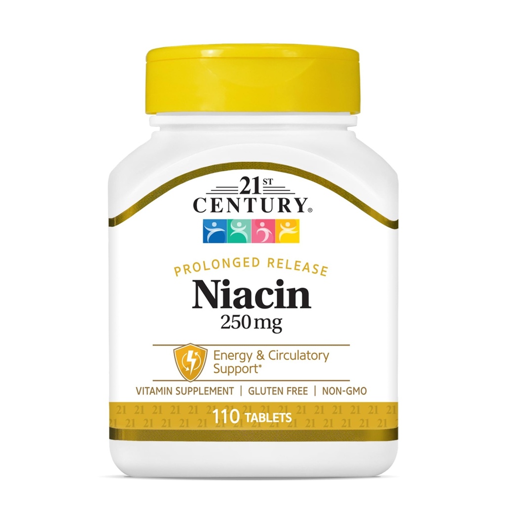 21st Century Niacin 250 mg Tabletten, 110-Count (Paket von 2)