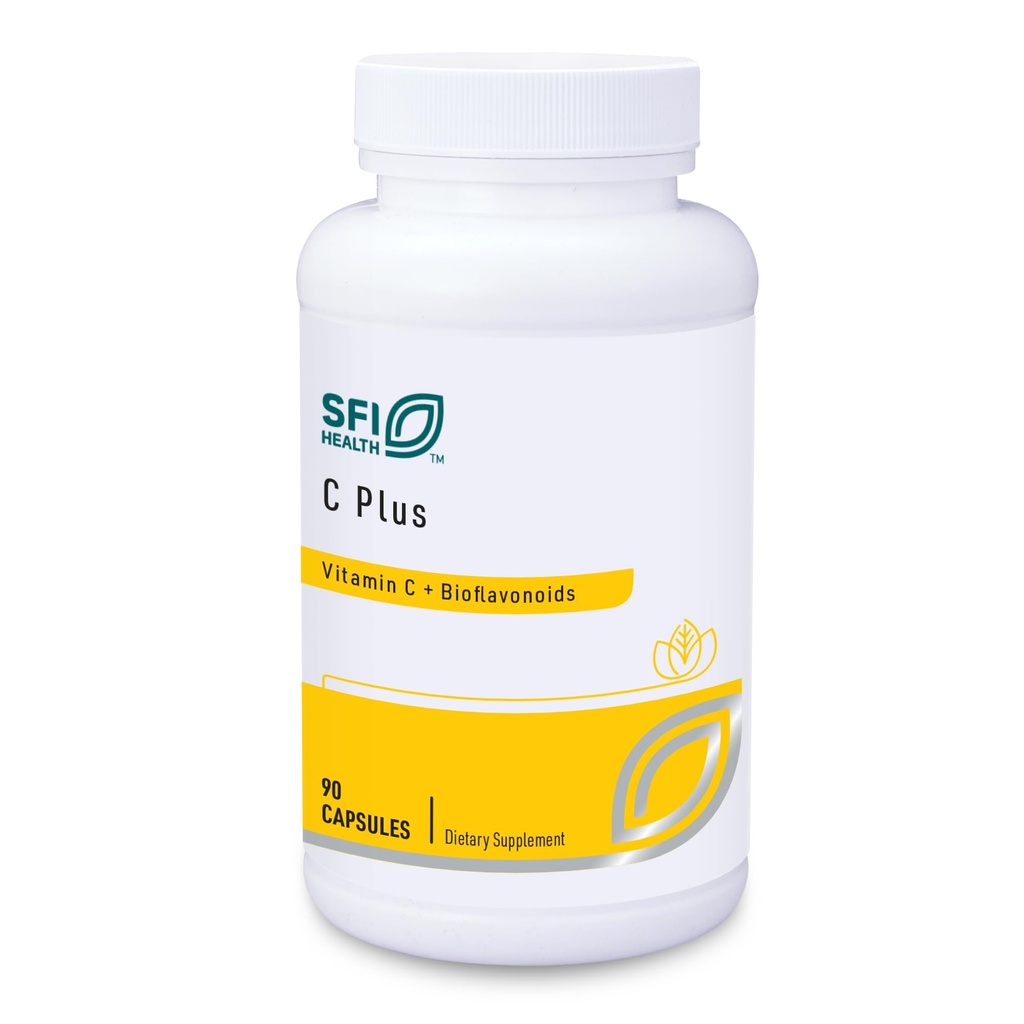 Klaire Labs SFI Health C Plus mit Bioflavonoiden - Optimale Vitamin C Mischung mit Citrus Bioflavonoid Complex (90 Kapseln)