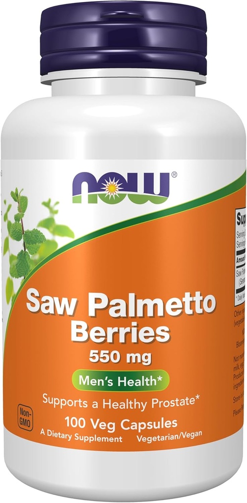 JETZT Nahrungsergänzungsmittel, Saw Palmetto Beeren (Serenoa repens) 550 mg, Men's Health*, 100 Veg Kapseln