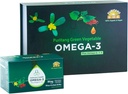 Green Vegetable Omega 3 Plus Omega 6,7,9, Hergestellt aus Purslane und Perilla Seeds. Es enthält mehr als 61% Konzentration von ALA Omega 3-The Höchste möglich ohne chemische Zusatzstoffe