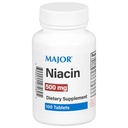 Major Niacin 500mg - Dietary Supplement - 100 Tablets