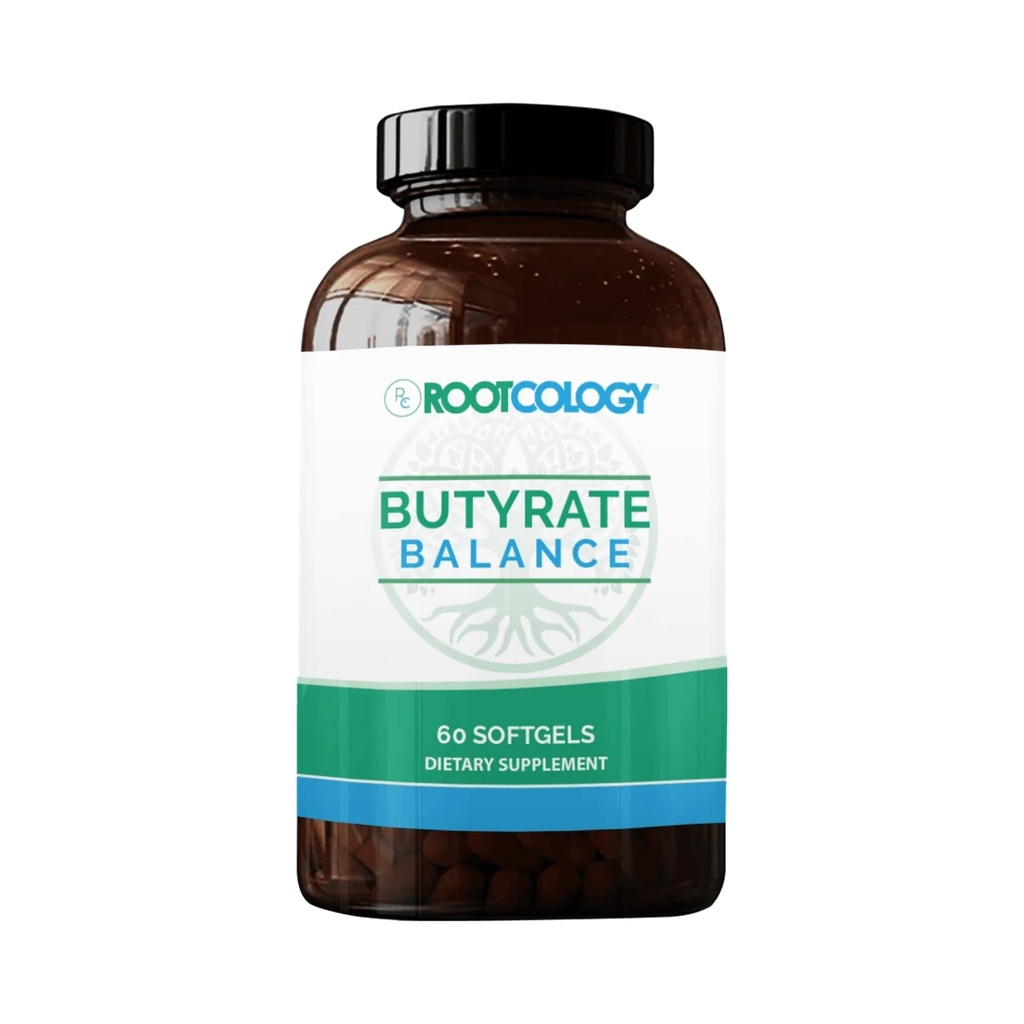 Rootkologie von Dr. Izabella Wentz | Butyrate Balance | Postbiotic Promoter von Gut und Immune Gesundheit | Tributyrin für gesunde Bowel Funktion und Regelmäßigkeit | 60 Softgels