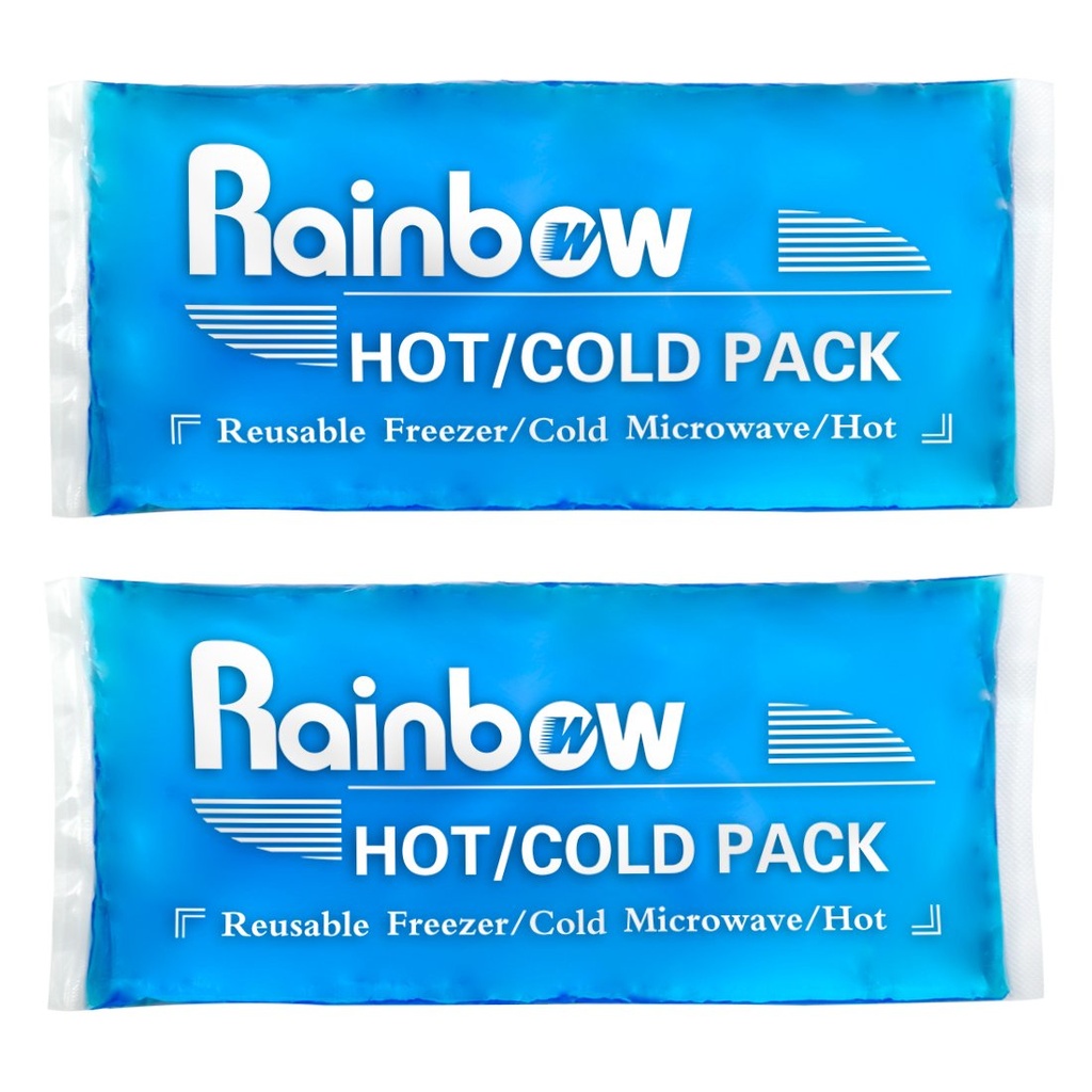 Soft Ice Packs Reusable Gel Pack 2, Hot and Cold Gel Ice Packs für Verletzungen, Kopfschmerzen, Joint Pain Relief, Comfort Ice Pack Flexible Therapie auf Neck, Knöchel, Knie, Bein, Schulter, Ellenbogen, Handgelenk, Füße
