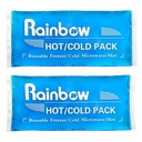 Soft Ice Packs Reusable Gel Pack 2, Hot and Cold Gel Ice Packs für Verletzungen, Kopfschmerzen, Joint Pain Relief, Comfort Ice Pack Flexible Therapie auf Neck, Knöchel, Knie, Bein, Schulter, Ellenbogen, Handgelenk, Füße