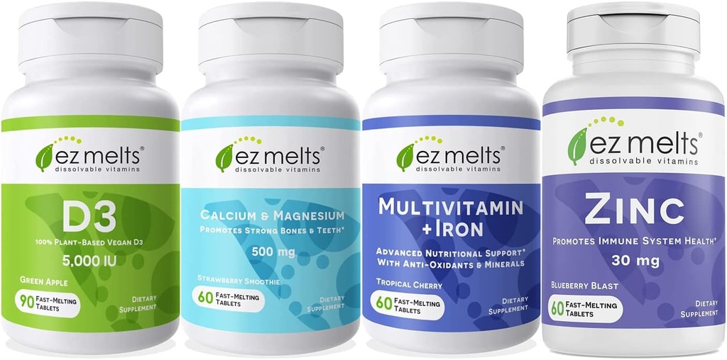 EZ Melts Essential Men's Health Bundle, Sugar-Free, 1-3-Monatsversorgung