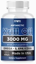 Dr. JOEL'S MOM NUTRIX Antarctic Krill Oil Supplement - 150 Softgels - High Absorption EPA, DHA, Astaxanthin & Phospholipid - Kein Fisch Nachgeschmack wie Fischöl - Made in USA