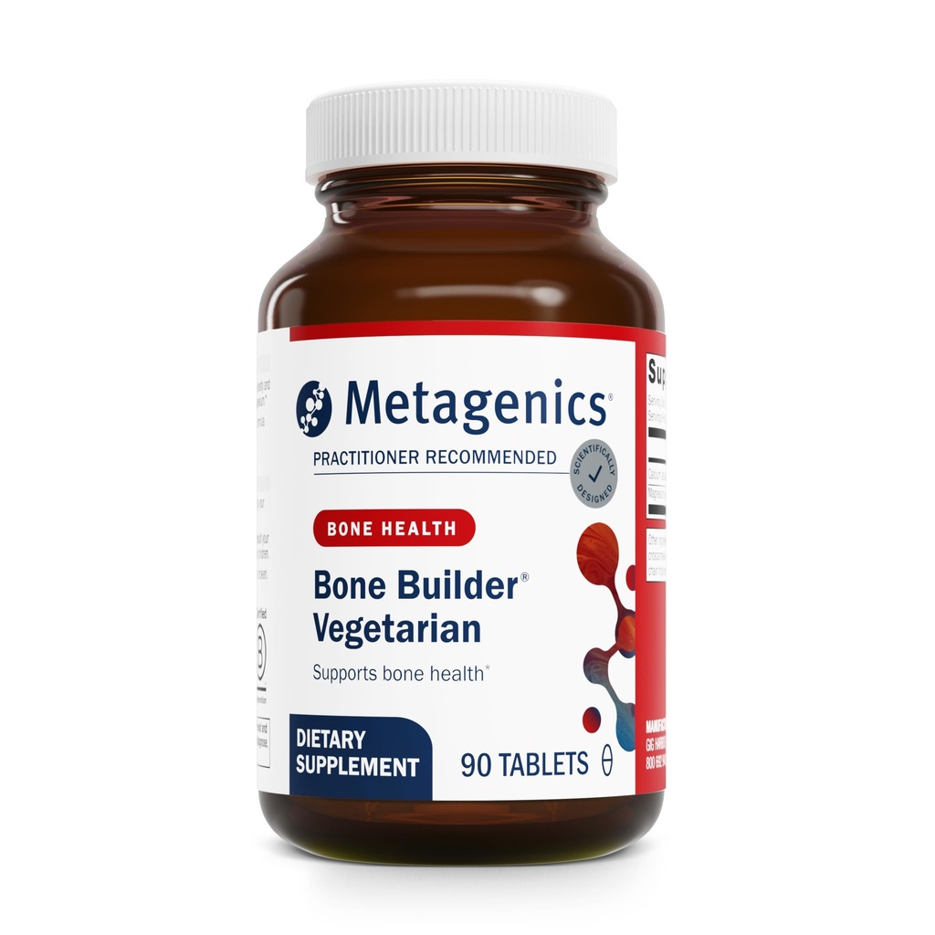 Metagenics Bone Builder Vegetarisch - Knochenbau-Ergänzung* - Knochengesundheit mit Magnesium & Calcium - Vegetarische Mineralunterstützung* - Für Männer & Frauen - 90 Servierungen