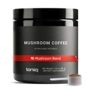 Pilz Kaffee - Ultra High Potency 10:1 Konzentrate Extrakt - kolumbianische Quelle Bohnen mit 10 Pilzmischung, Lion's Mane & Cordyceps - Rich & Functional Coffee Alternative - Third-Party Lab getestet