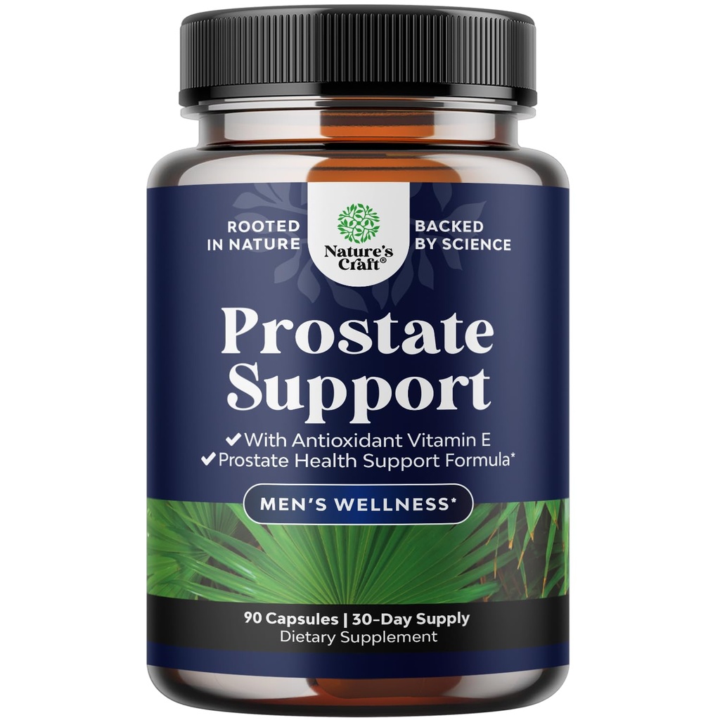 Kräuter Prostata Ergänzung für Männer - Potent Pygeum und Säge Palmetto Extrakt mit Beta Sitosterol & Grüner Tee für Urinary Tract Unterstützung - Männliche Gesundheitsmischung für häufige Urination - 90 Kapseln