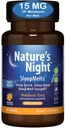 Nature's Night Triple Strength Quick Dissolve Melatonin 15mg mit unterstützendem Blend | Natürliche Orange Geschmack | 90 Count | Sugar Free, Vegan, Non-GMO, Drug Free