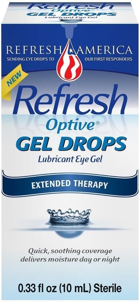 Refresh Optive Gel Tropfen 0,33 Fl Oz (10 mL) Pro Flasche - 2 Flaschen