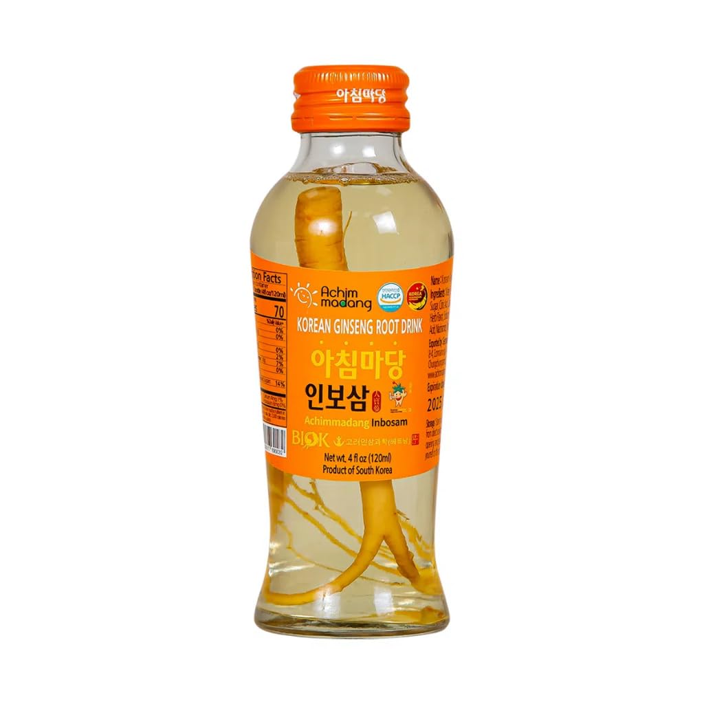 Inbosam Korean Ginseng Drink Root Drink, 10 Flaschen, 4 fl oz Jeder