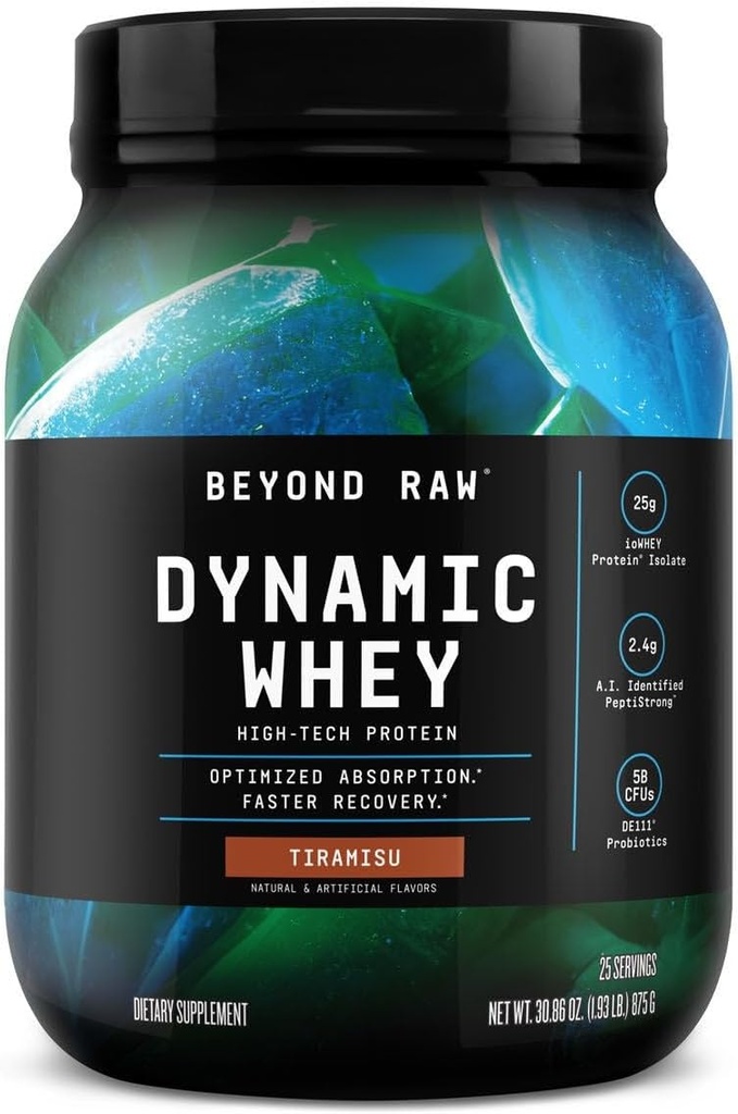 Jenseits von Raw Dynamic Whey High-Tech Protein - Tiramisu (25 Servierungen)