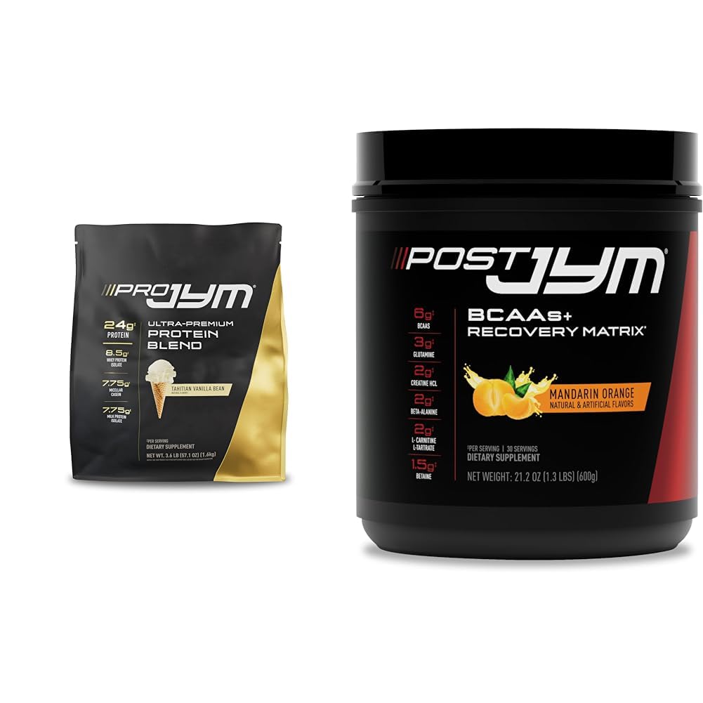 PRO JYM 45 Servietten - Tahitian Vanilla Bean & - Post-Workout mit BCAA's, Glutamin, Kreatin HCL