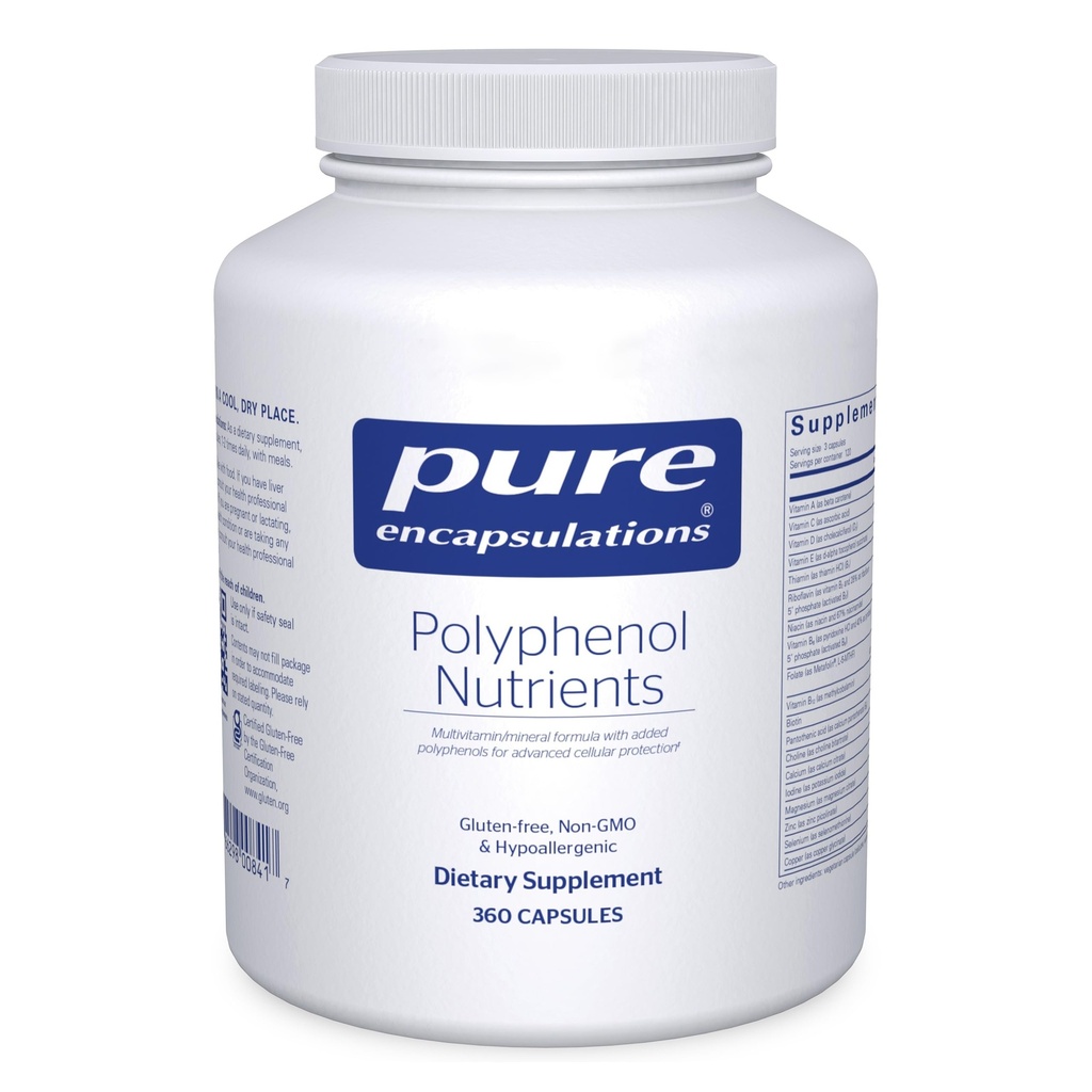 Reine Kapseln Polyphenol Nährstoffe | Hypoallergene Nährstoffe Dense Multivitamin/Mineral Formel | 360 Kapseln