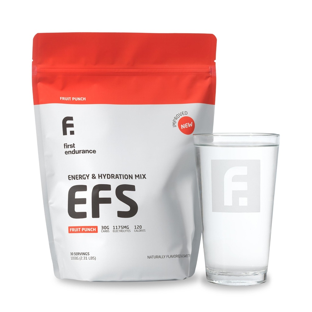 EFS Hydration & Endurance Drink Mix - Premium Kohlenhydrate für Energie & Performance, Elektrolyte für schnelle Rehydrierung & Laufen, Radfahren und Triathlon Ernährung | Isotonic Energy Fuel | Fruit Punch