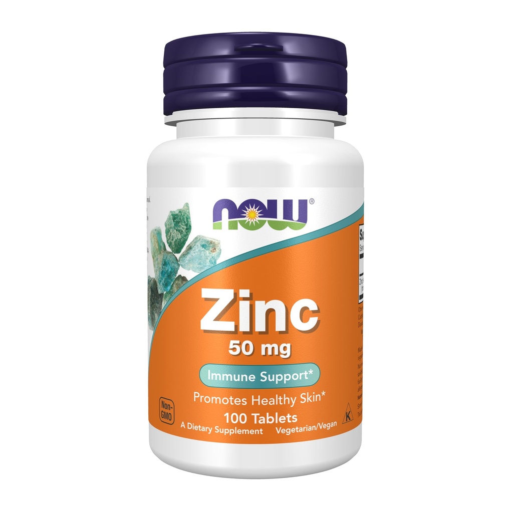 JETZT Nahrungsergänzungsmittel, Zink (Zinc Gluconate) 50 mg, Unterstützt Enzymfunktionen*, Immununterstützung*, 100 Tabletten