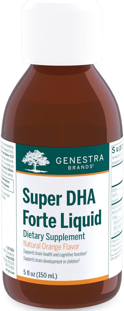 Genestra Marken Super DHA Forte Liquid - Omega-3 Fish Oil Supplement - 5 fl oz