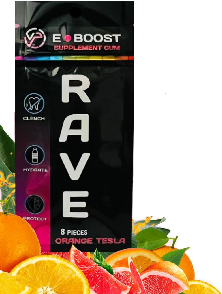 VitaPLUR E-Boost Gum, 10 Pack, Rave Supplement, Festival Wellness, Magnesium, Rave Vitamins, Rave Gear, Antioxidantien & Elektrolyte, 5-HTP kostenlos! Das ist nicht alles.