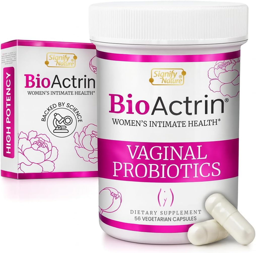 Bioactrin Vaginal Probiotics für Frauen - Formulierte Bacterial Vaginosis Behandlung, Hefe Infektion und Vaginitis Relief - BV Behandlung für Frauen Probiotisch- pH Weibliche Vaginitis Unterstützung - 56 Pillen