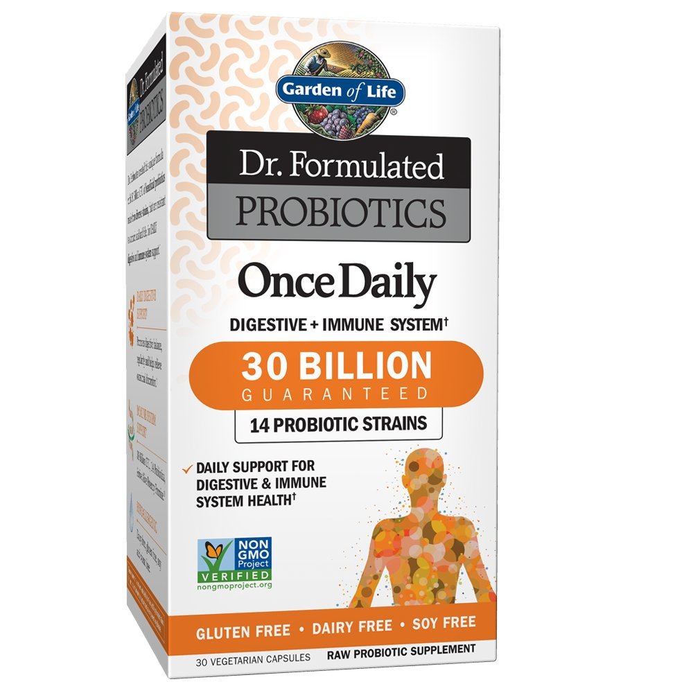 Garten des Lebens Dr. Formulierte Probiotika Einmal täglich - Acidophilus Probiotic mit täglicher Unterstützung für Verdauungs- und Immungesundheit - Glutenfrei, Dairy Free, Soy Free Probiotics, 30 vegetarische Kapseln