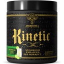 Ambrosia Kinetic Organic Preworkout, Pilz Enhanced Natural Pre Workout Supplement, Nootropic Superfood Pulver für Energie (Tropical Lime)