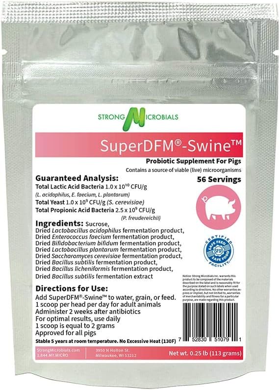 SuperDFM-Swine, Probiotische Beilage für Schweine, 56 Portionen