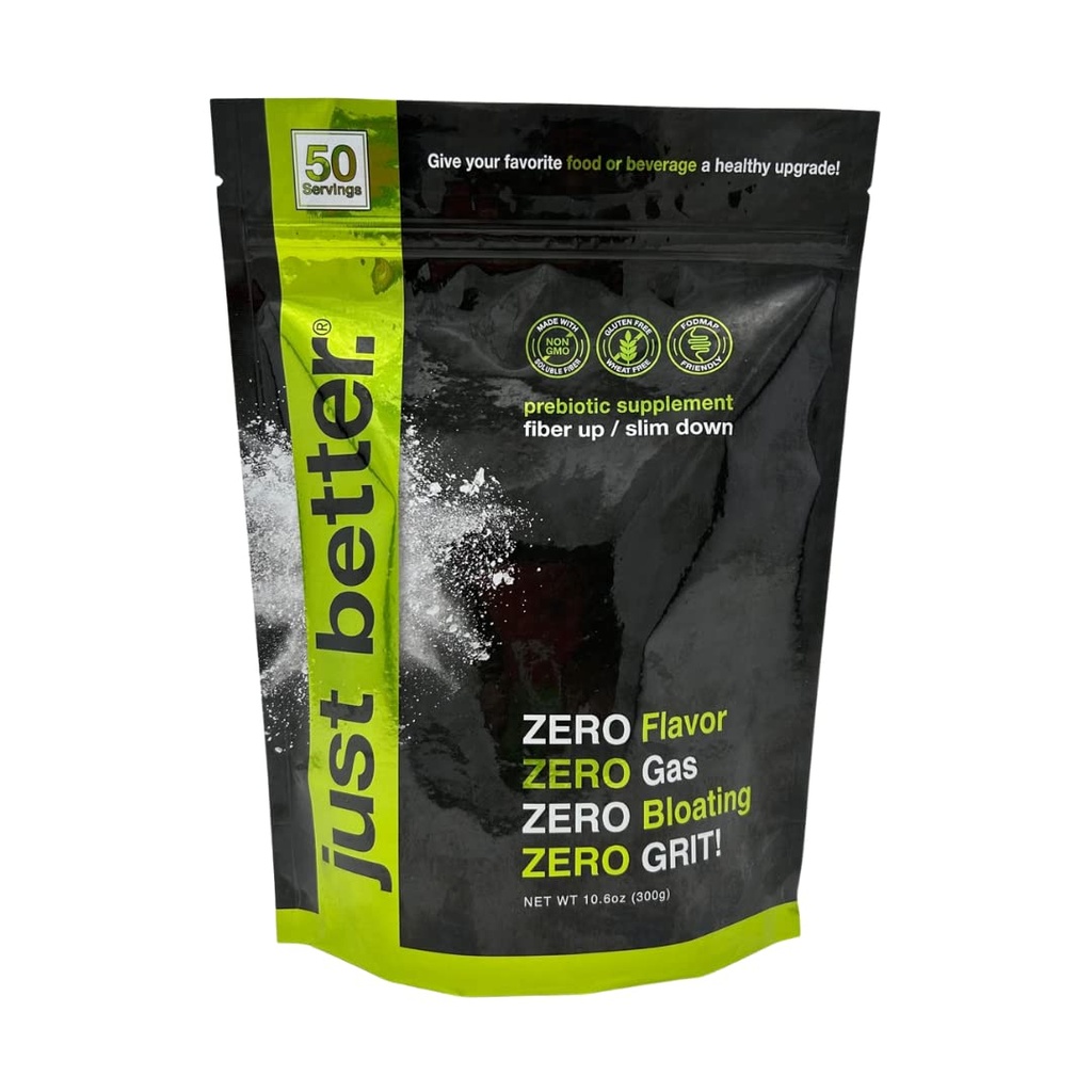 Präbiotische Faser-Ergänzung für ein gesundes Gut | Fiber Powder mit Zero Grit Zero Taste und keine Bloating oder Gas | Feel Full Faster | Keto Non-GMO Gluten Free Vegan 50 Servierungen